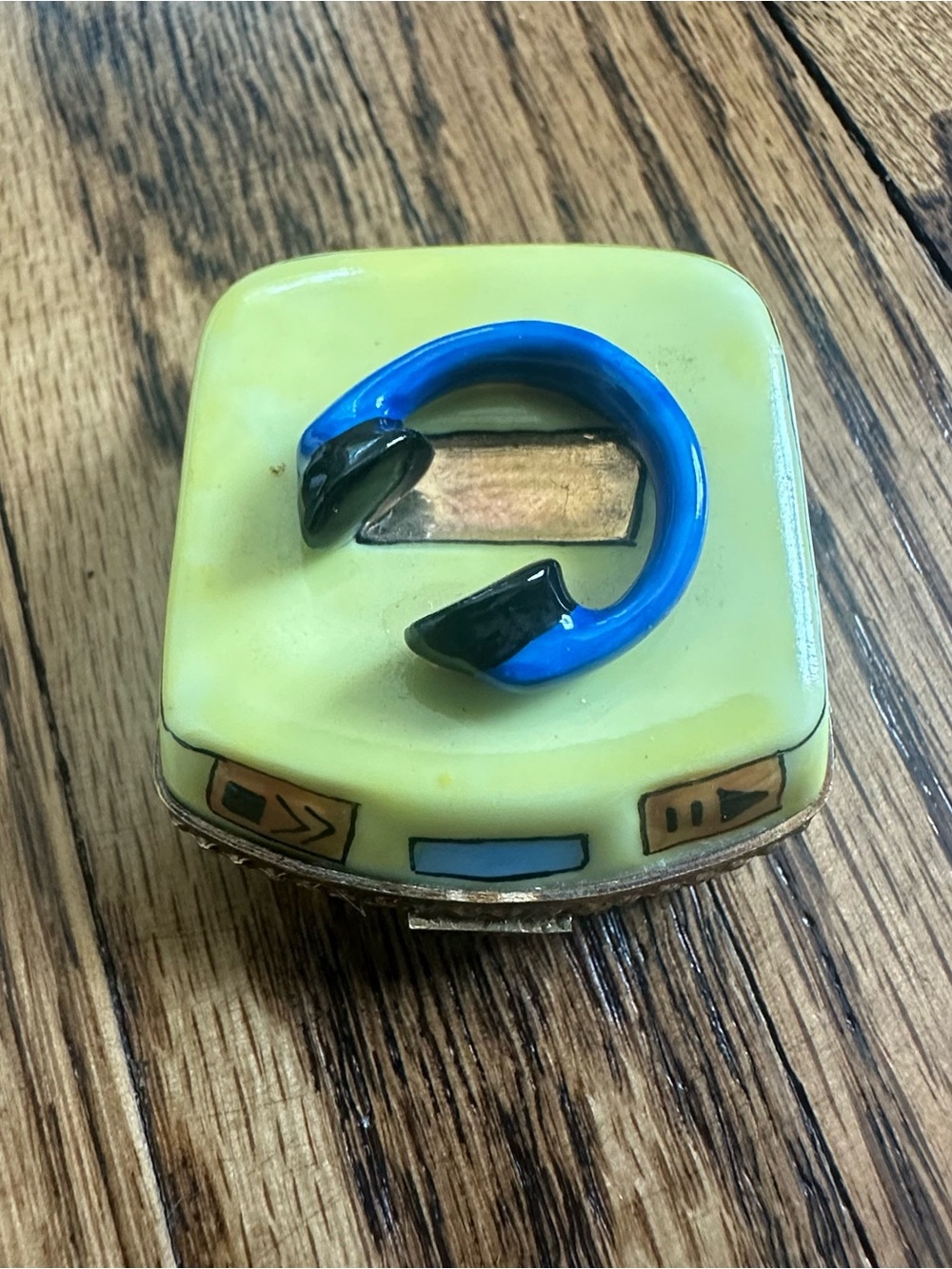 Vintage France Deco Limoges Headphones Music Trinket Box – Peint Main